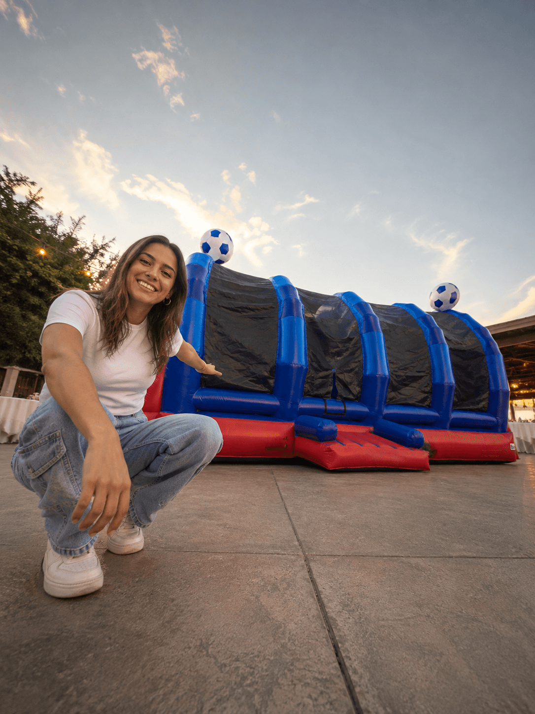 Brincolín inflable en evento